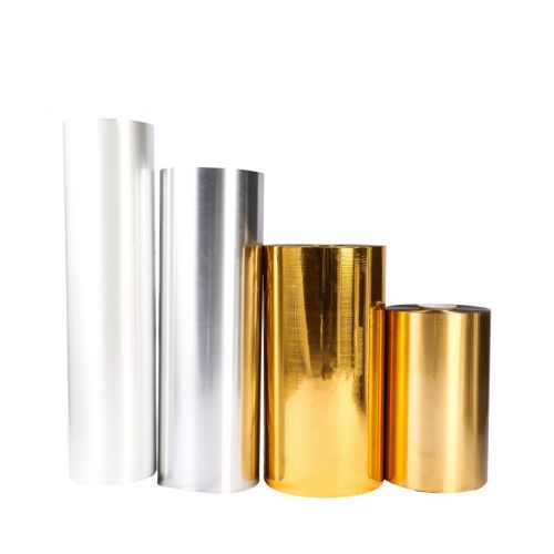 Gold/Silver PET brushed film YL015